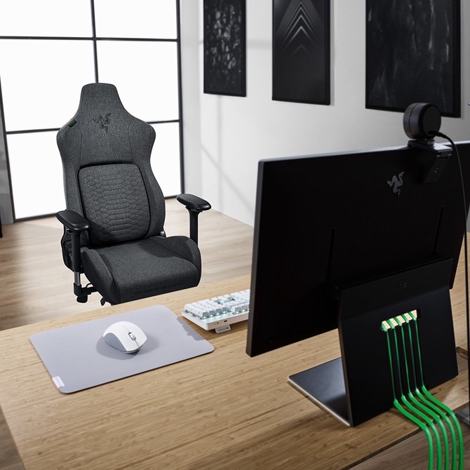 Razer Iskur Dark Gray - Fabric / Gaming Chair Original / Kursi Gaming