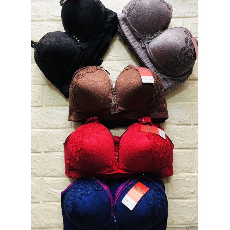 12 PCS MISSLILY | BRA BUSA Cup Besar Kait 3 / BH Jumbo / Breathable Bra / art ML110 Brukat