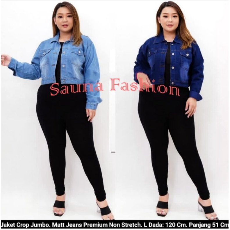 Jaket Crop Jeans / Jaket Jumbo / Jaket Big Size