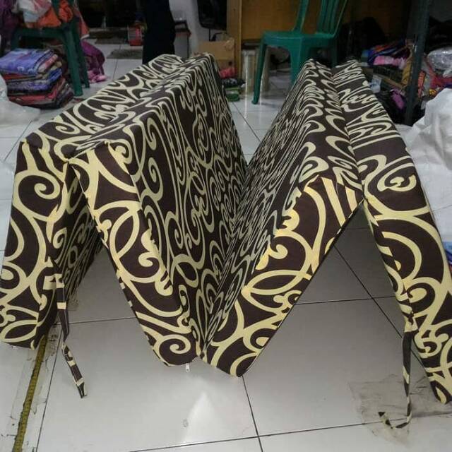 Kasur lipat 4 busa inoac d23 hijau uk 90x10 / Kasur lipat inoac ori