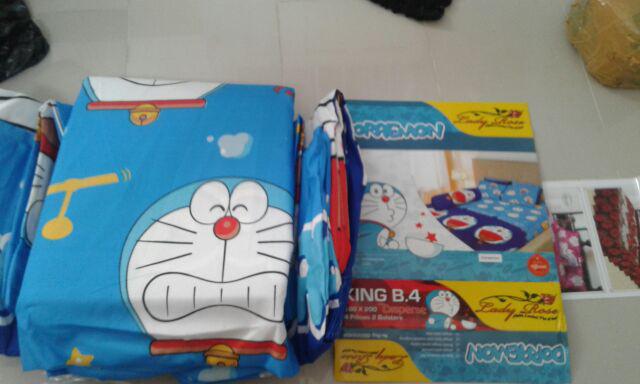 Grosir Seprei # Sprei  Ladyrose 180x200 B4g2 Motif Doraemon