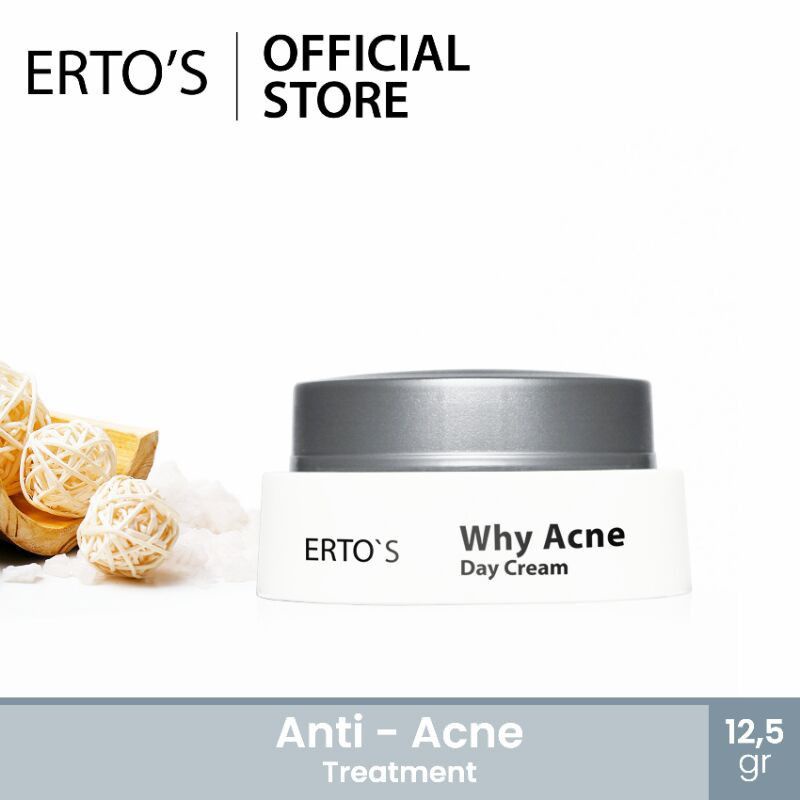 Ertos Why Acne Day Cream ORIGINAL BPOM Krim Wajah Kulit Berjerawat