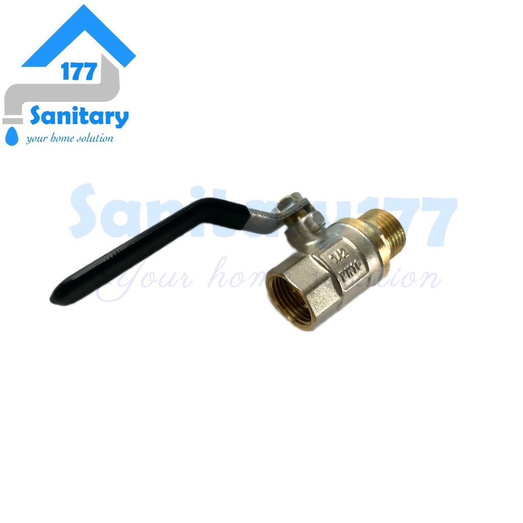 Ballvalve Kuningan Frap 1/2 inch drat Luar dalam - Stop Kran keran air 3/4 inch sambungan pipa ball valve brass tebal two way valve tebal