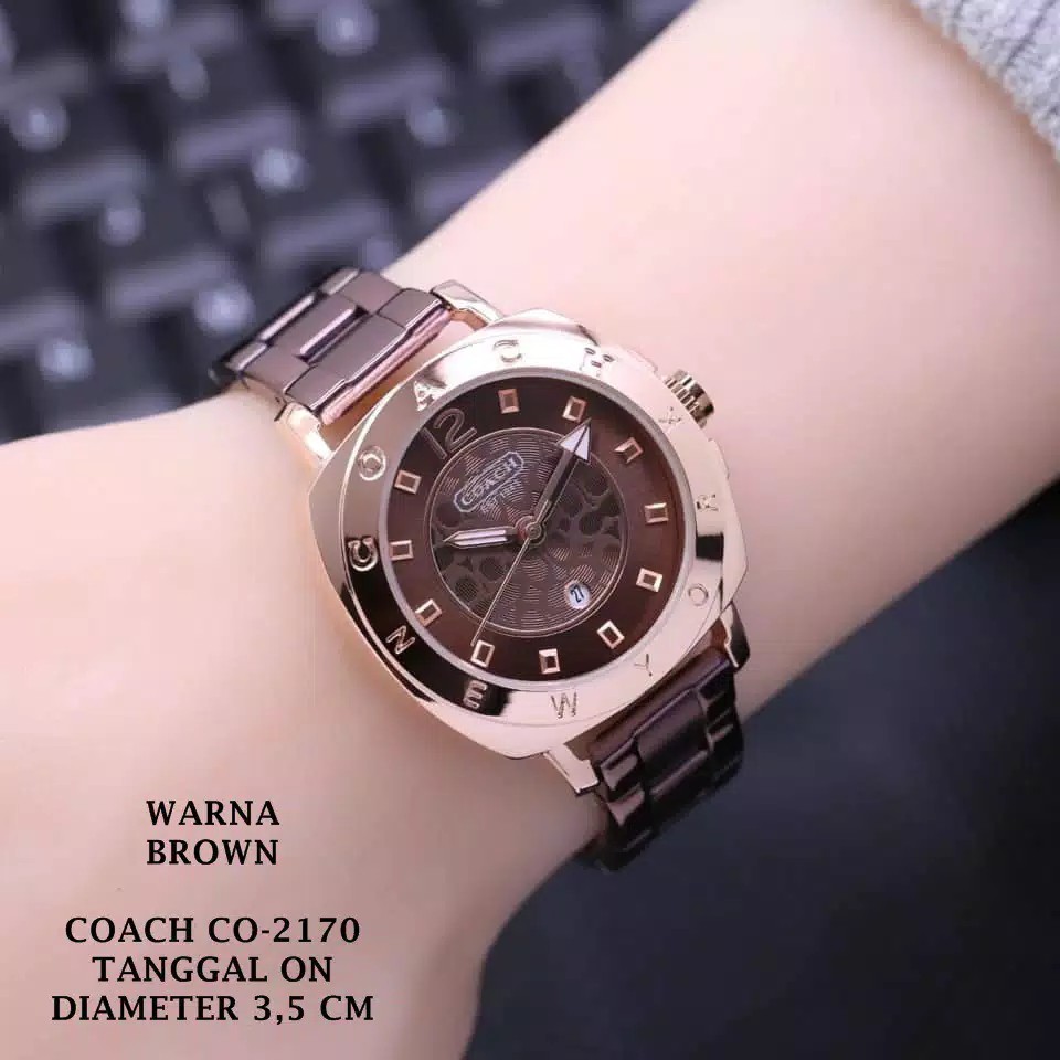 Jam Tangan Wanita Coach Est1941 Tanggal Aktif