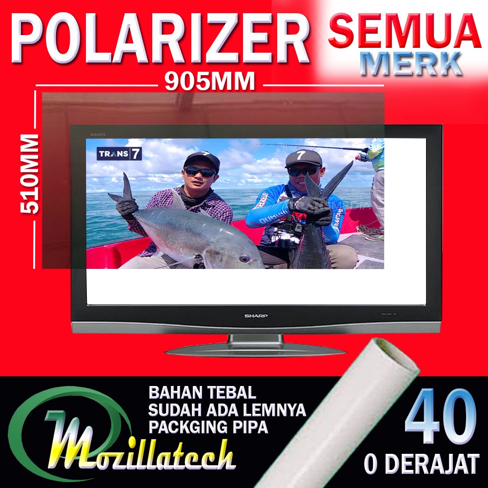 POLARIS POLARIZER 40 0 DRAJAT GLOSSY POLARIS POLARIZER TV LCD LG 40 IN