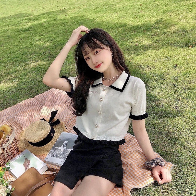 Jukyung Knit Blouse Korean Button Knit Top