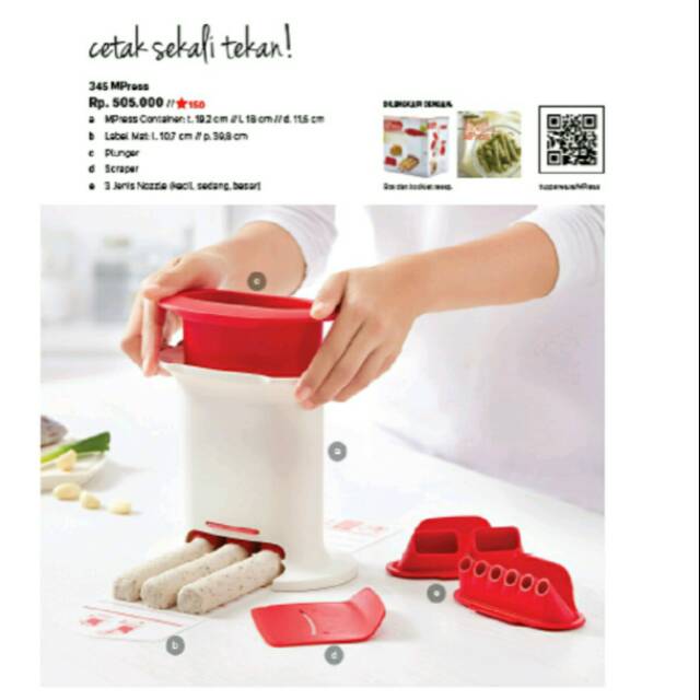 Tupperware MPress(pencetak adonan)