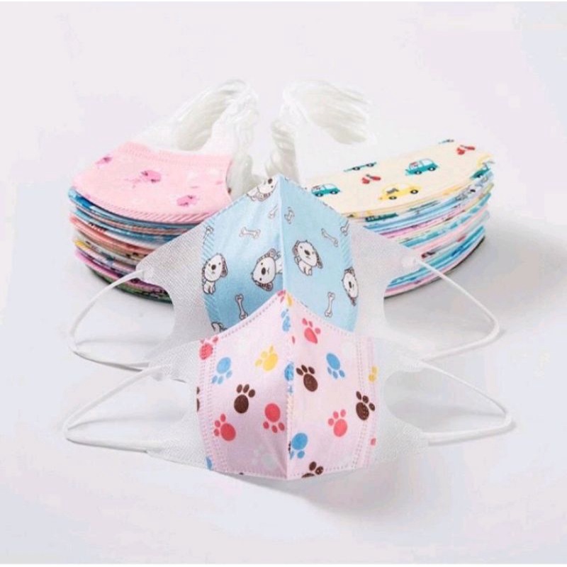 MASKER DUCKBILL ANAK KIDS  EARLOOP 3PLY  ISI 50PCS