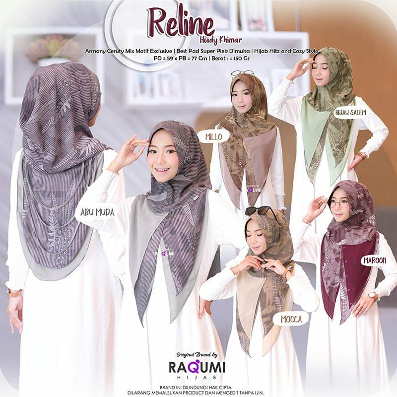 Jilbab Khimar Raqumi Reline Hoody Khimar