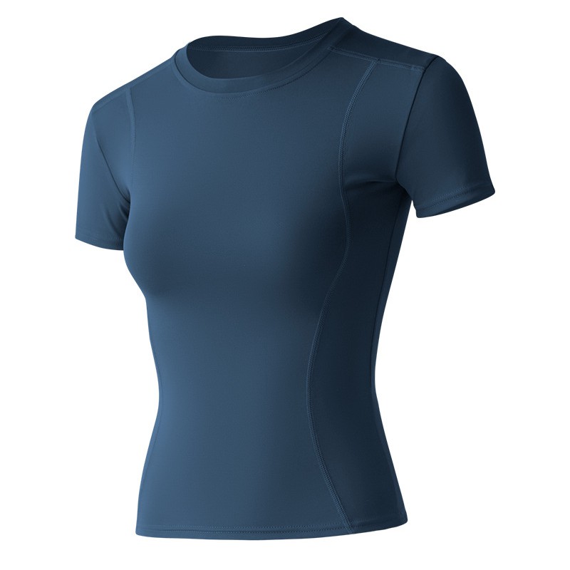 SecondShape - T-Shirt Baju Atasan Olahraga Wanita Tangan Pendek Yoga Senam Gym Fitness Training-7