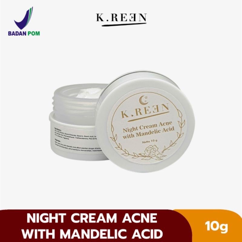 Kreen Night Cream Acne with Mandelic Acid 10gr
