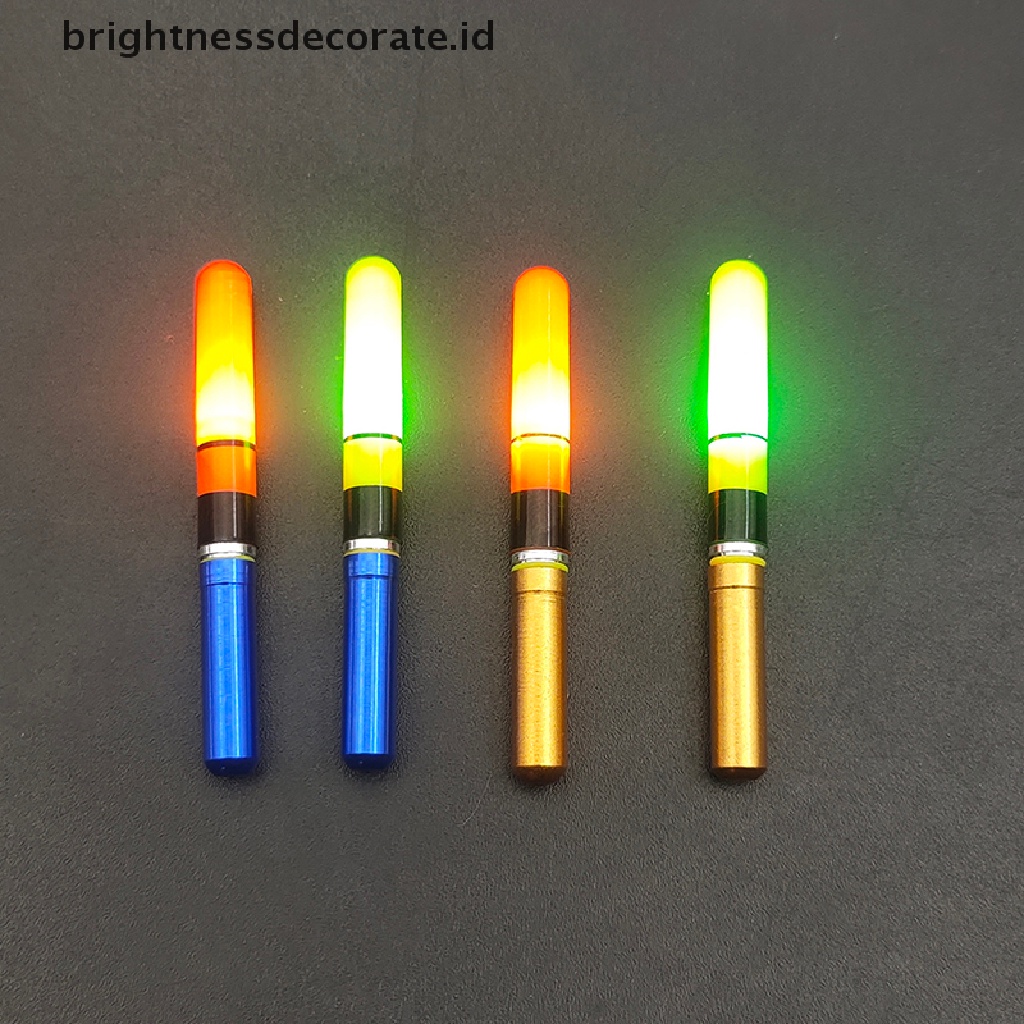 (Birth) 2pcs Stik Lampu Led Apung Luminous Untuk Memancing Malam Hari