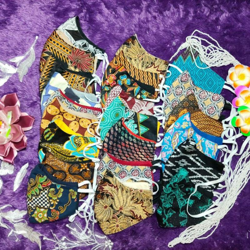 masker batik nusantara murah 3 ply