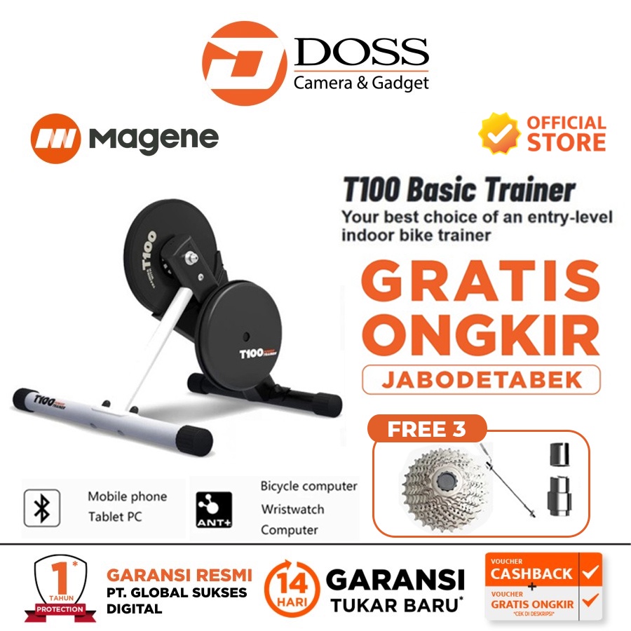 Magene T100 Semi Smart Trainer for Zwift dan Onelap / Magene T100