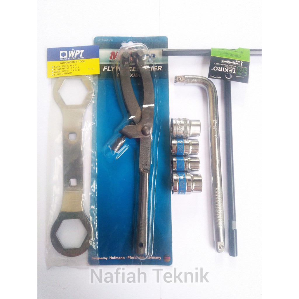 Kunci Tracker CVT Pulley Matic Paket Lengkap Hemat