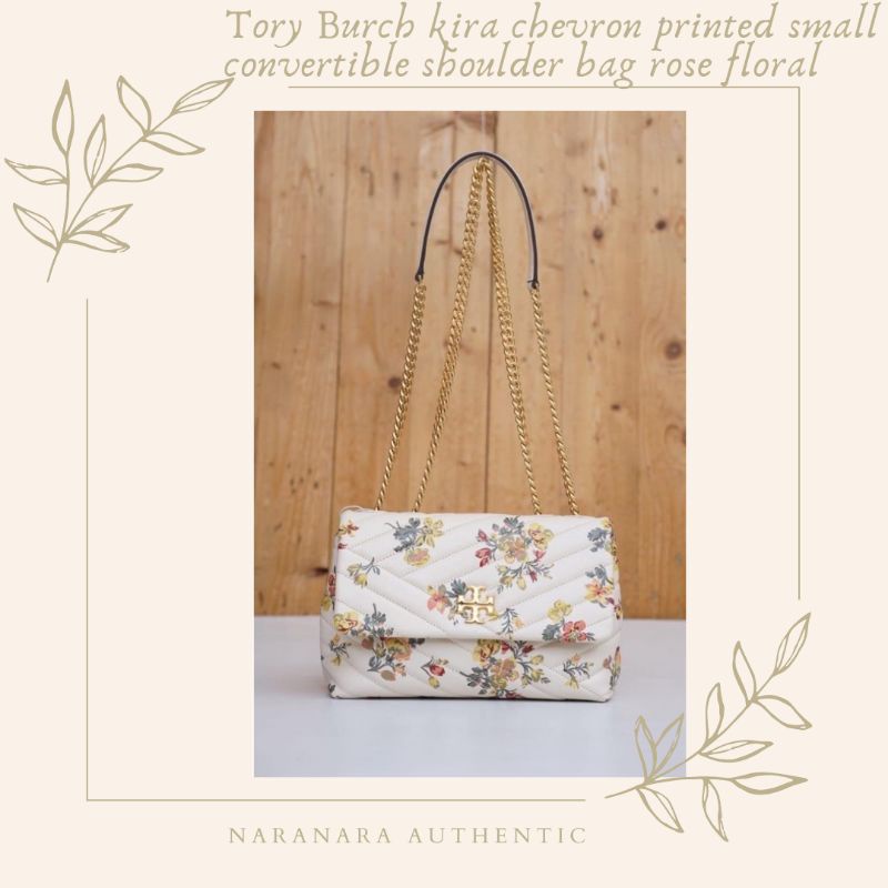 TB Kira flap shoulder bag Small Rose Floral