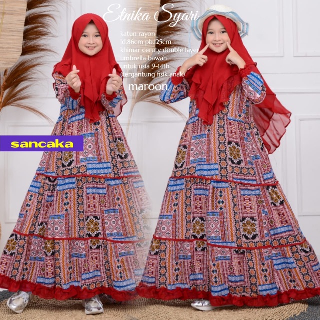 Gamis sancaka etnika syari