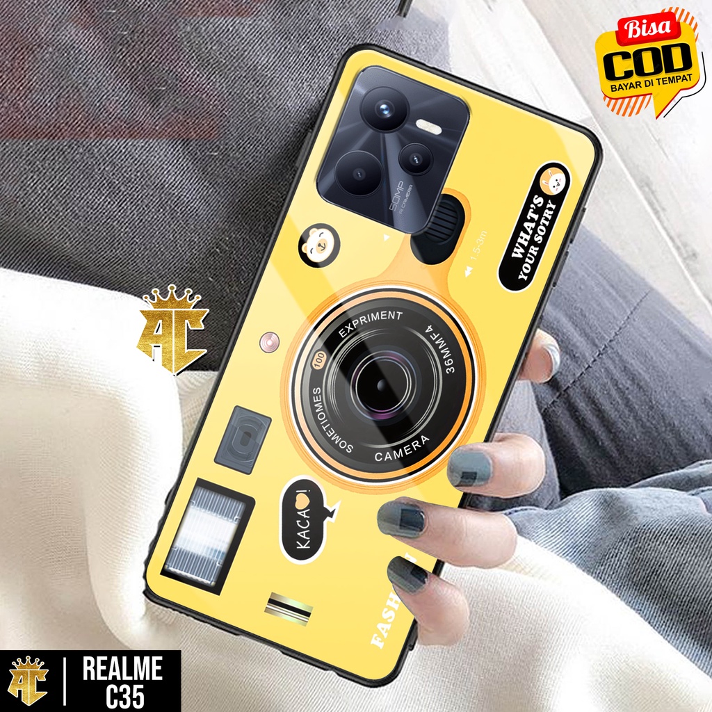 Case REALME C35 - Casing REALME C35 - Terbaru 2021 AERO CASE [ MOTIF CAMERA ] Silikon REALME C35  - 