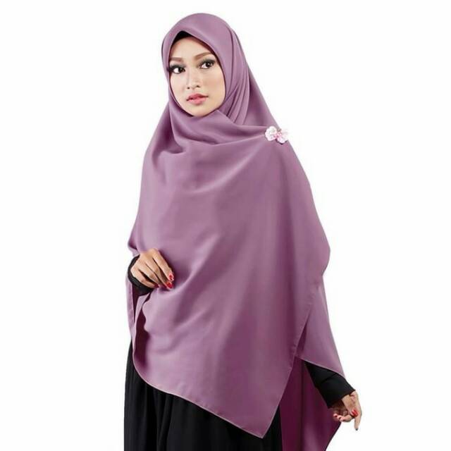 SEGIEMPAT JUMBO  150 X 150 cm BAHAN WOLFIS JILBAB  INSTAN  