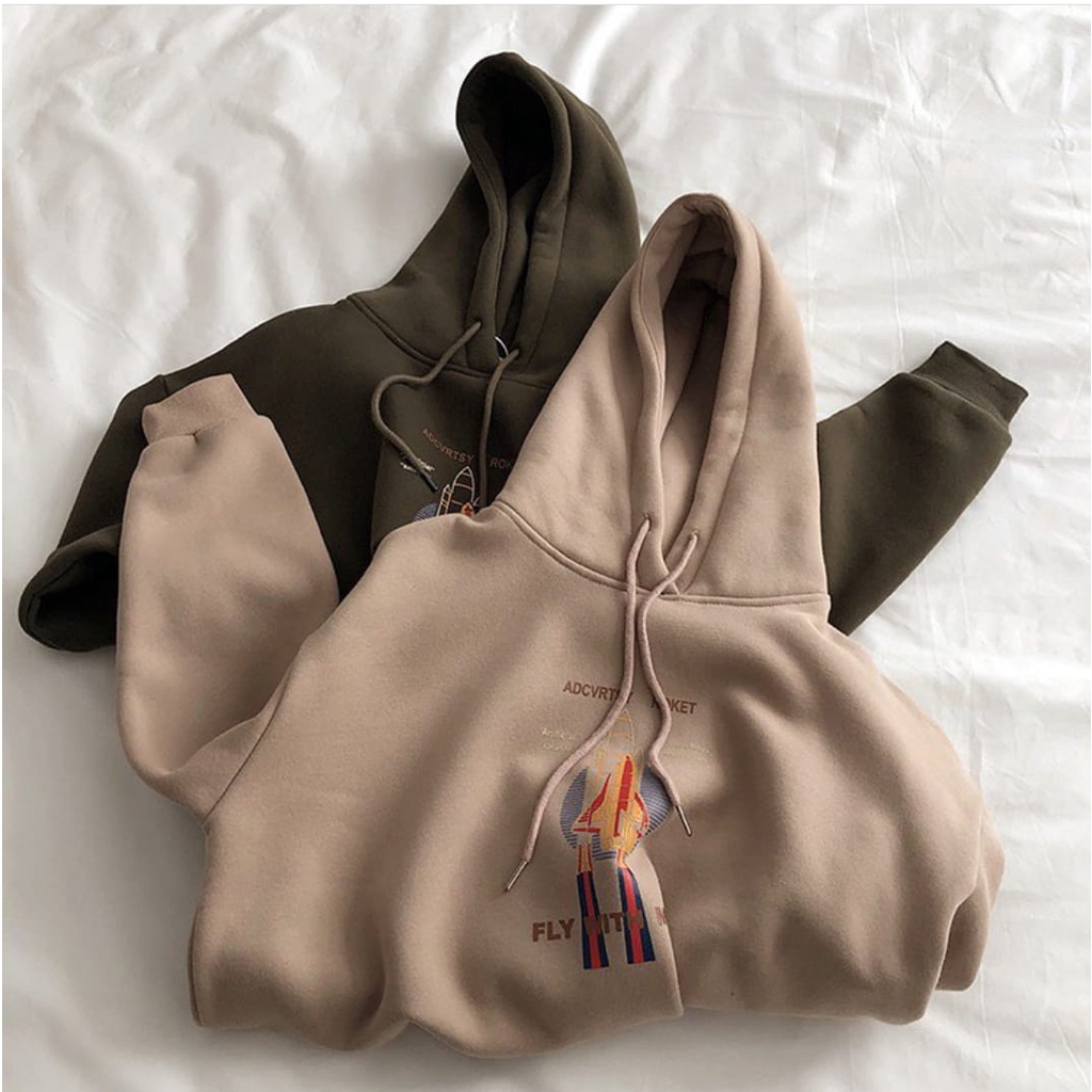 FLY WITH ME SWEATER HOODIE WANITA - SWEATER HOODIE OVERSIZE - HOODIE