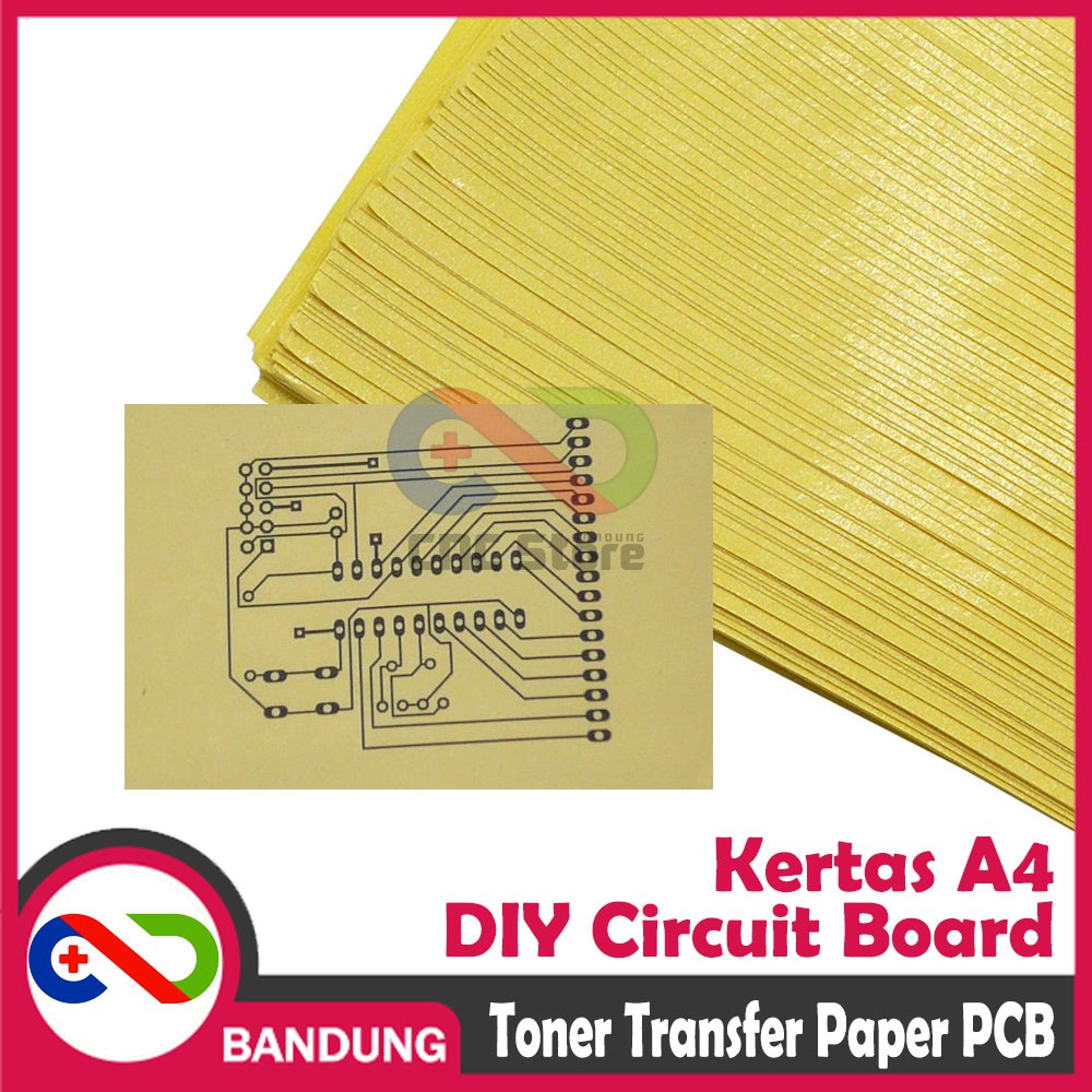 DIY KERTAS THERMAL TRANSFER PCB A4 KUNING LASER TONER