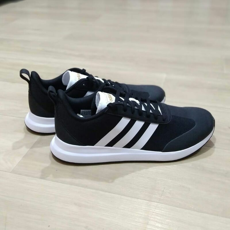 ADIDAS RUN 60S BLACK WHITE - ART CODE EE9731 - GARANSI ORIGINAL RESMI - SEPATU LARI ADIDAS ORIGINAL