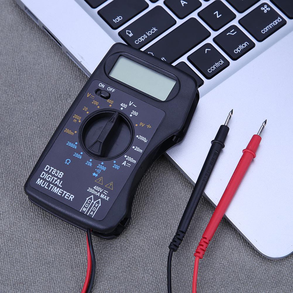 DT83B Multimeter Digital Mini DC / AC Resistor Voltmeter Ohm Voltage