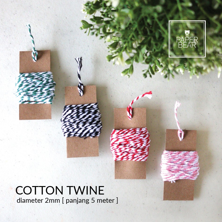 

Cotton Twine / Tali Benang Katun 2mm [5 meter]