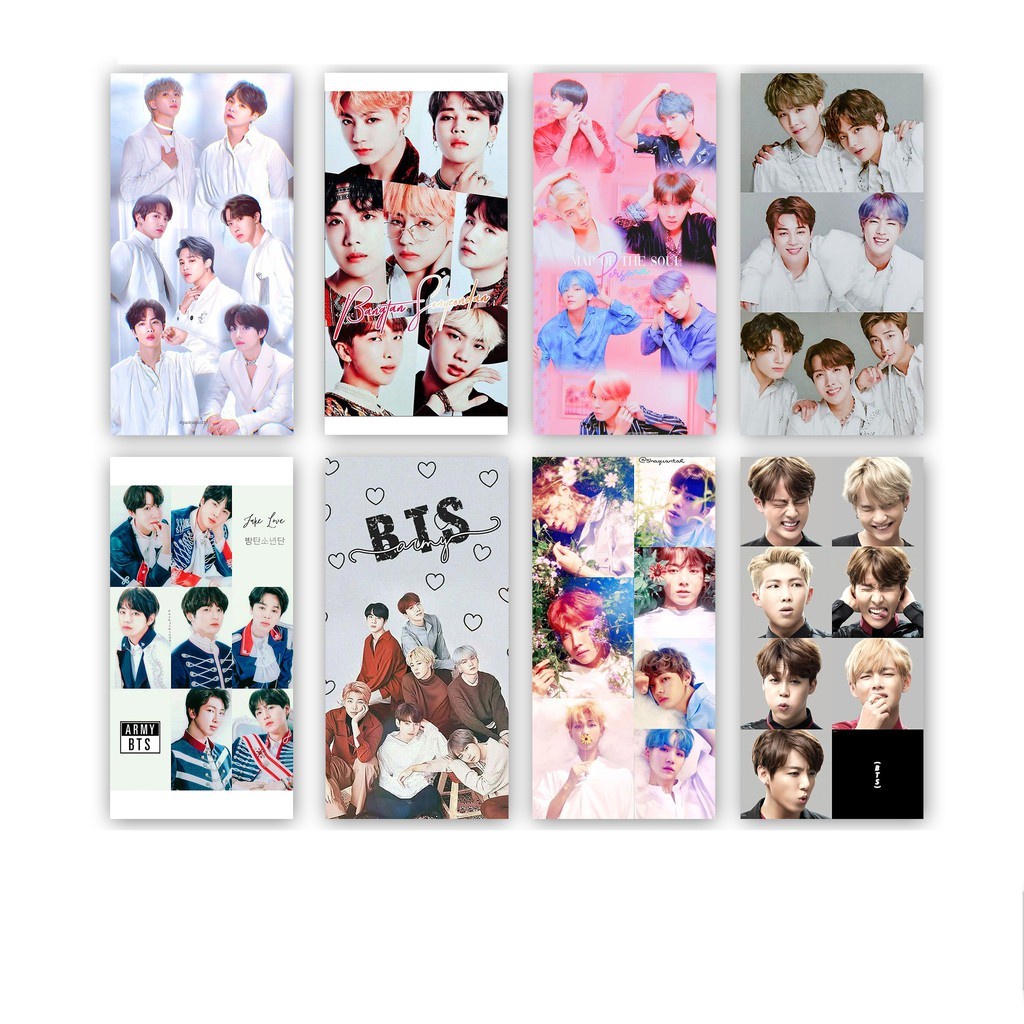 Ukran (18x30cm) pajangan hiasan dinding shabby Poster Foto BTS X1 EXO KPOP NCT WANNA ONE SEVENTEEN Jungkook Dekorasi Kamar