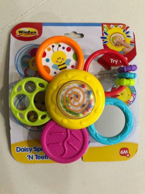 Winfun Daisy Spin Rattle and Teether