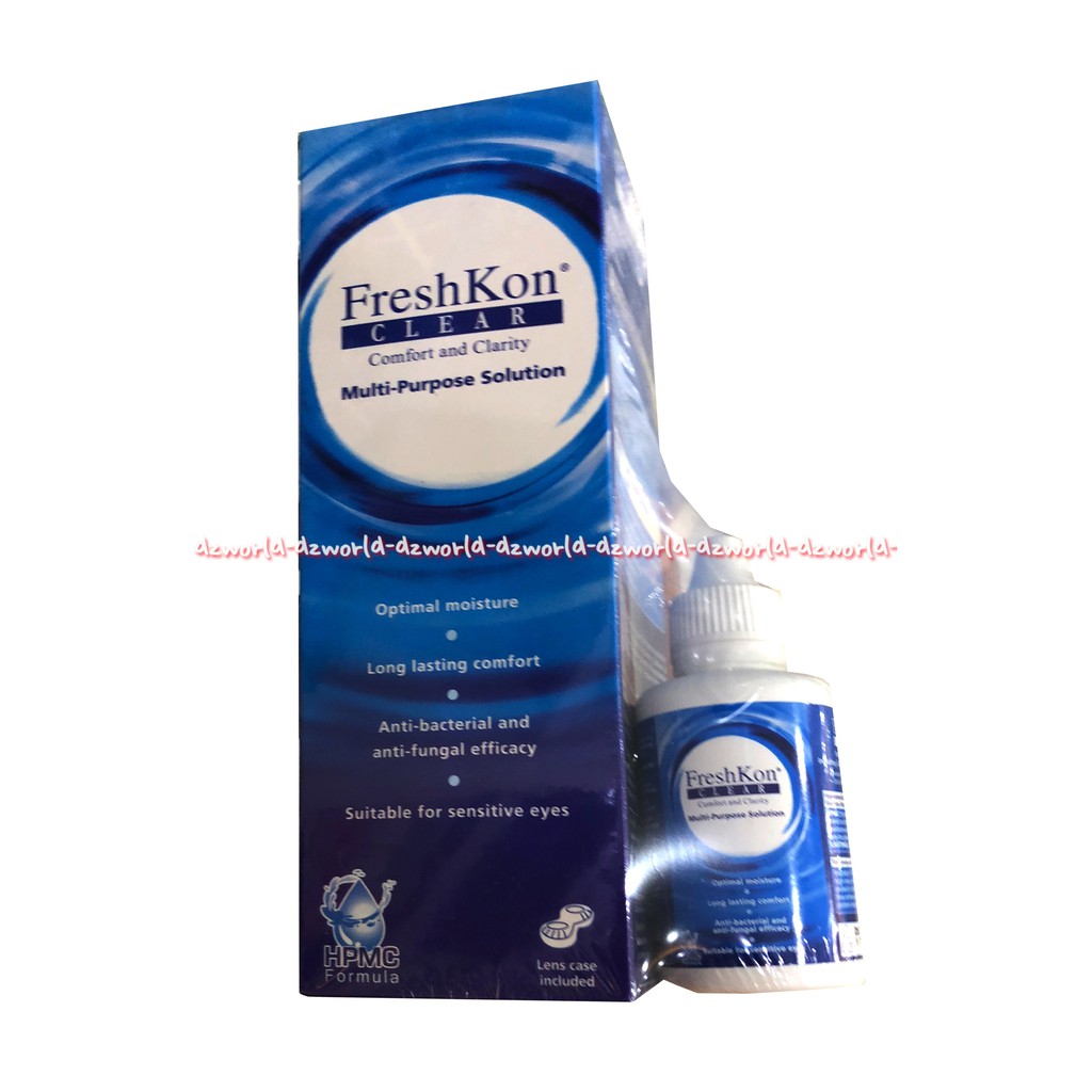 Freshkon Clear Multi  360ml Purpose Solution Lens Case Cairan Pembersih Softlens