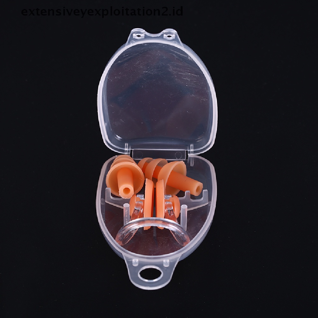 Id 1 set Klip Hidung earplug Bahan Silikon Lembut Anti Air Untuk Berenang