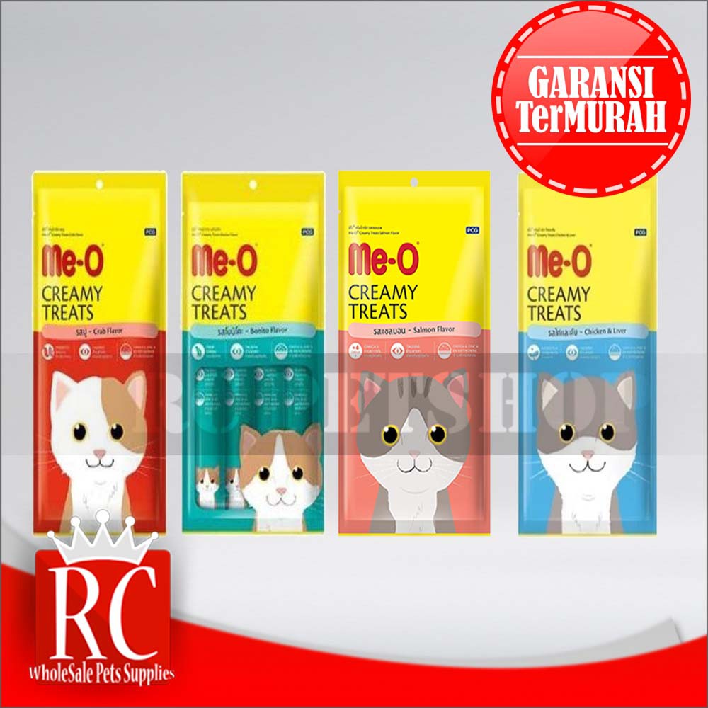 Meo Creamy Treats Snack Kucing me-o meo 15 Gram