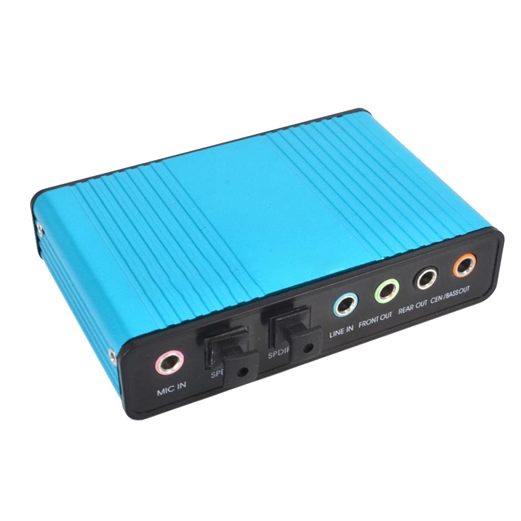 Sound Card Eksternal Surround Usb 6 Channel 5.1 / 7.1 Untuk Pc / Laptop / Tablet