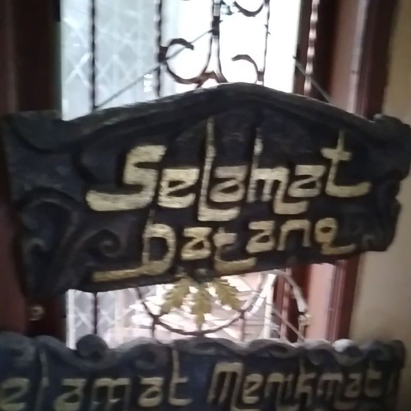 dekorasi logo hajatan tulisan selamat datang selamat menikmati mohon doa restu