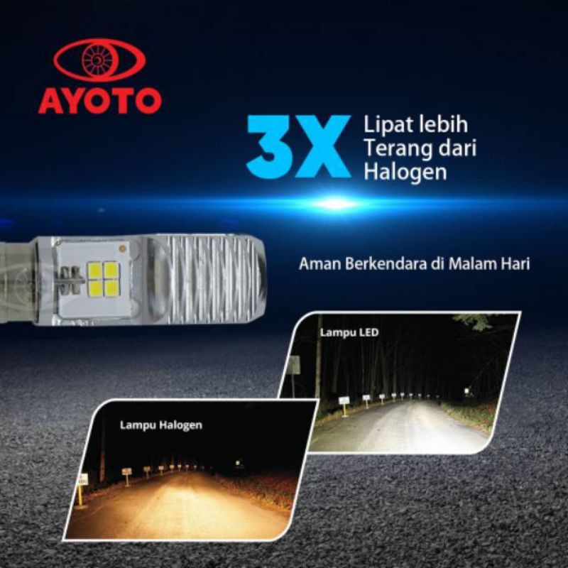 LAMPU LED DPN AYOTO M2B PRO H6 T19 BEBEK MATIC