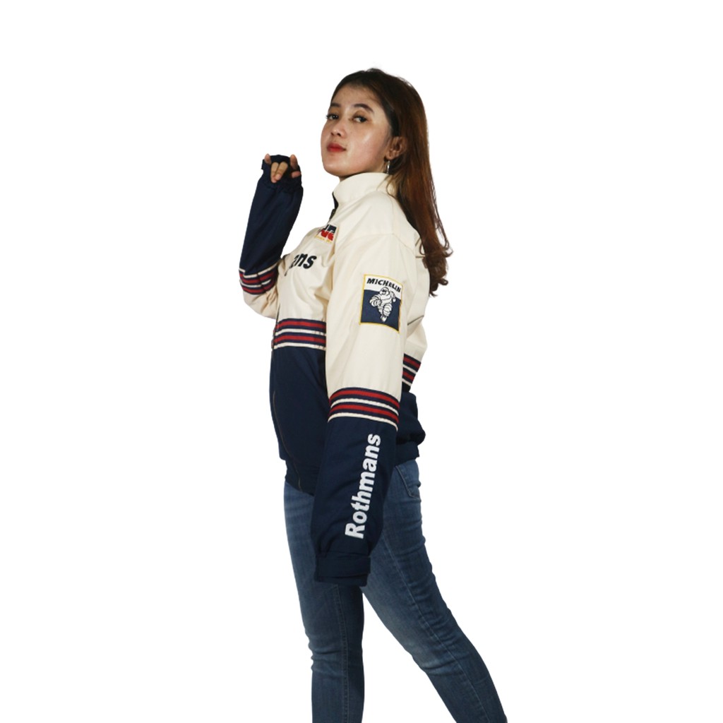 Jaket Motor Pria Honda Rothmans Team Jacket Vintage Terbaru Nsr Cbr Tiger Scoppy Adv Pcx Forza-2