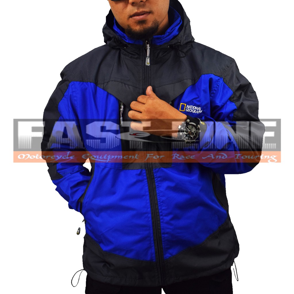 Jacket Gunung Mountain Jaket Waterproff Outdoor Hoodie Waterproof National Geographic