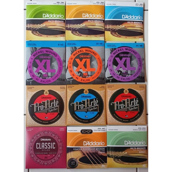 senar gitar dadario/guitar akustik/elektrik/nylon