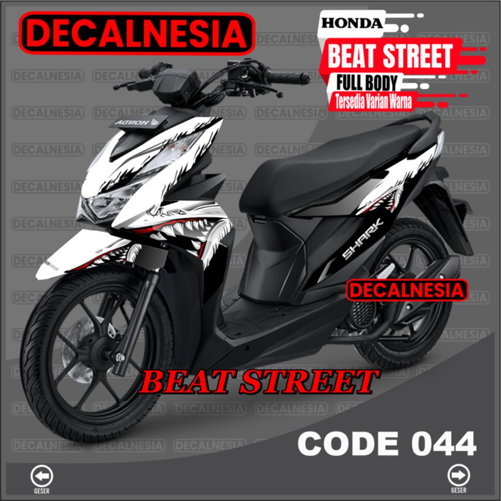 Decal Stiker Beat Street New 2021 2022 2023 Full Body Sticker 2020 Motor Roadrace Racing  Variasi Aksesoris C44