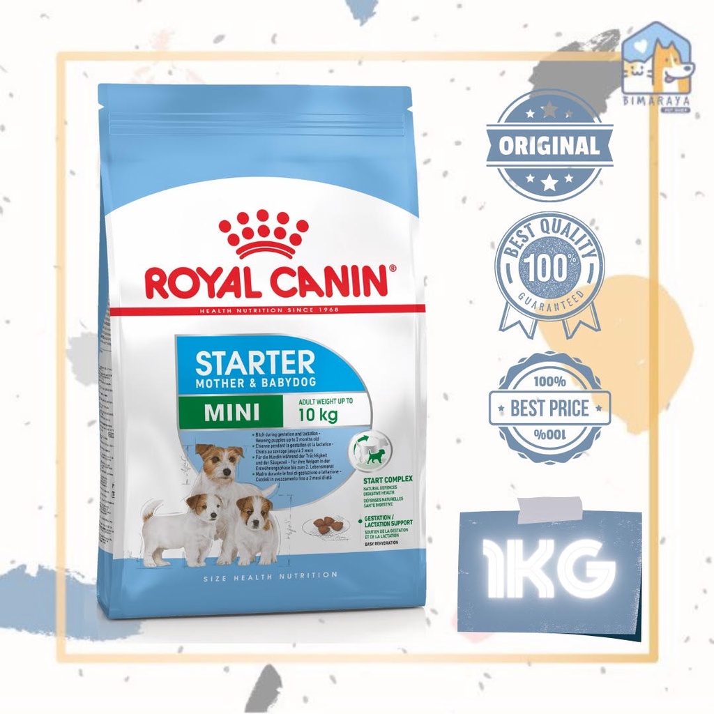 ROYAL CANIN MINI STARTER MOTHER &amp; BABYDOG 1KG FRESHPACK