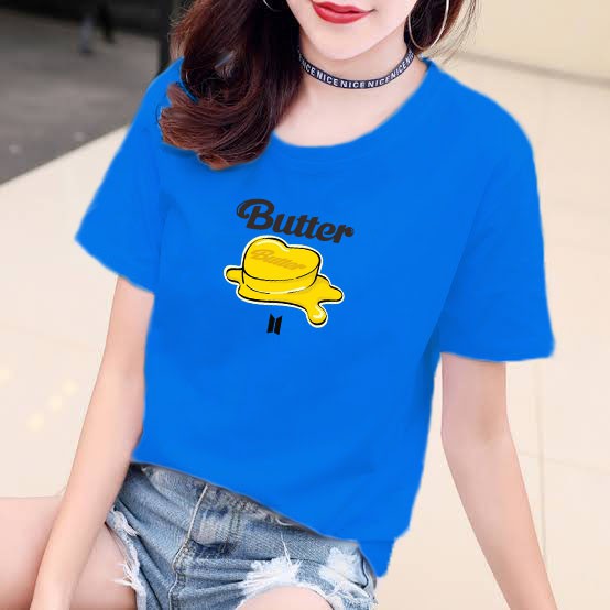 YOURSTYLE1119 - KAOS KARAKTER BUTTER ALBUM BAJU KAOS WANITA DISTRO UNISEX OVERSIZE PRIA JUMBO CASUAL