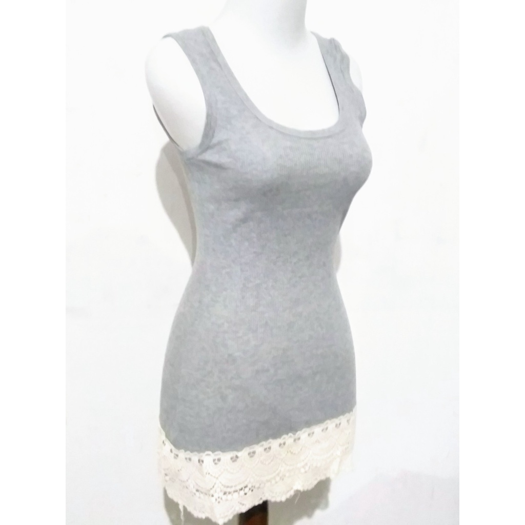 Baju RENDA TANKTOP Pakaian Wanita Korean Fashion