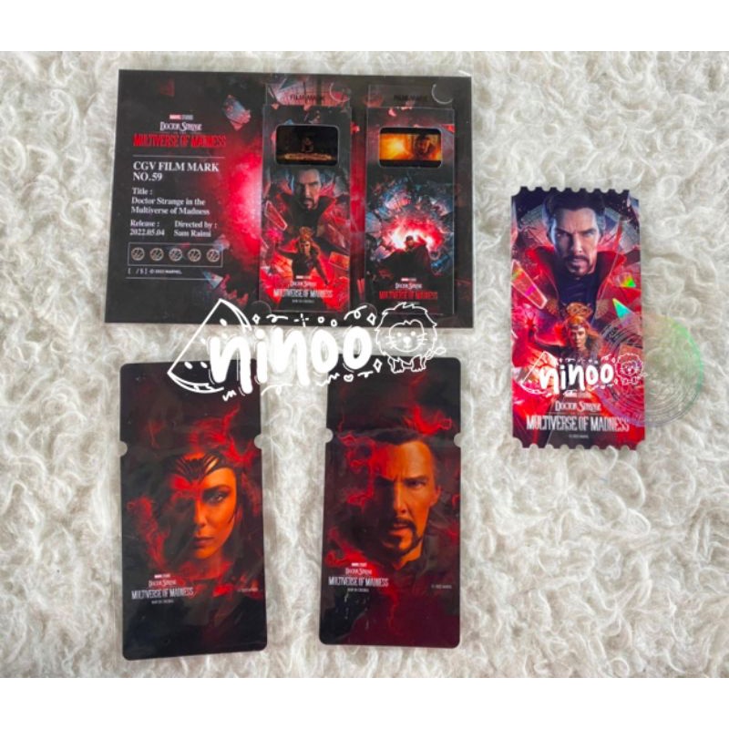 collectible ticket (Megabox Korea & CineQ) Dan cgv film Mark doctor strange