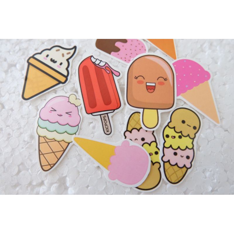 STICKER AESTHETIC ECER 1 BIJIAN / STIKER ESTETIK / STIKER TUMBLR / STIKER LUCU MURAH MAKANAN MINUMAN-6