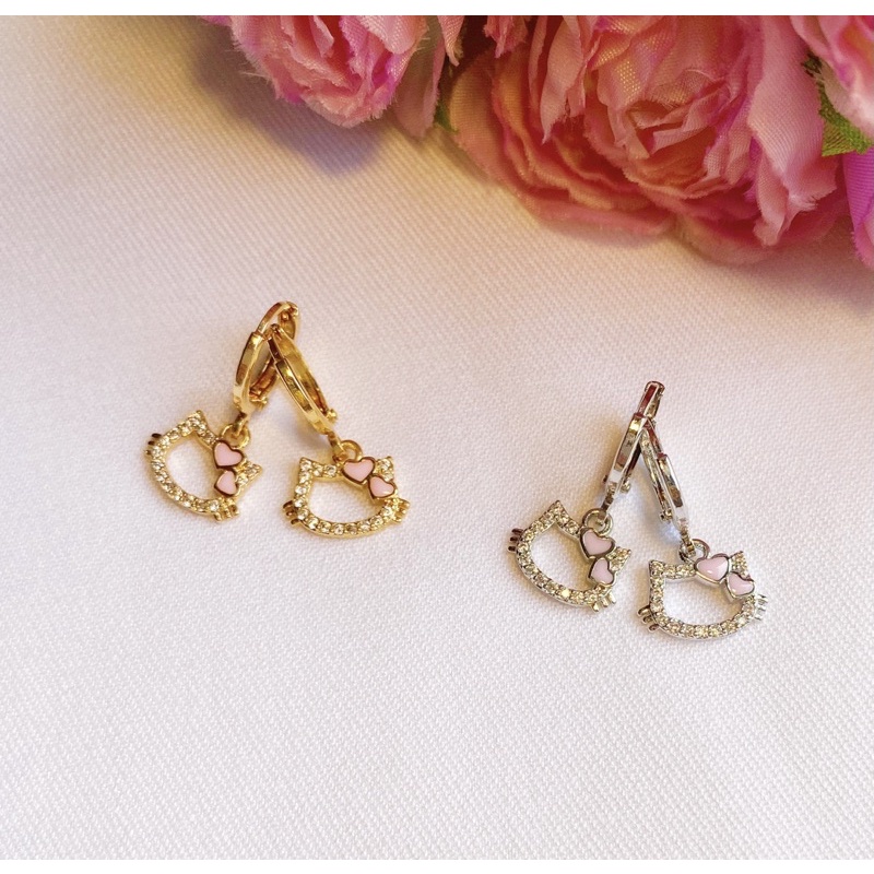 Anting Anak / Dewasa Hello Kitty Kristal