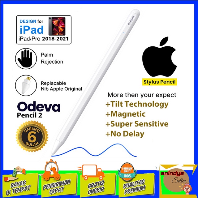 NEW Stylus Apple Pen Palm Rejection Original Odeva Model Ipad Apple Pencil 2