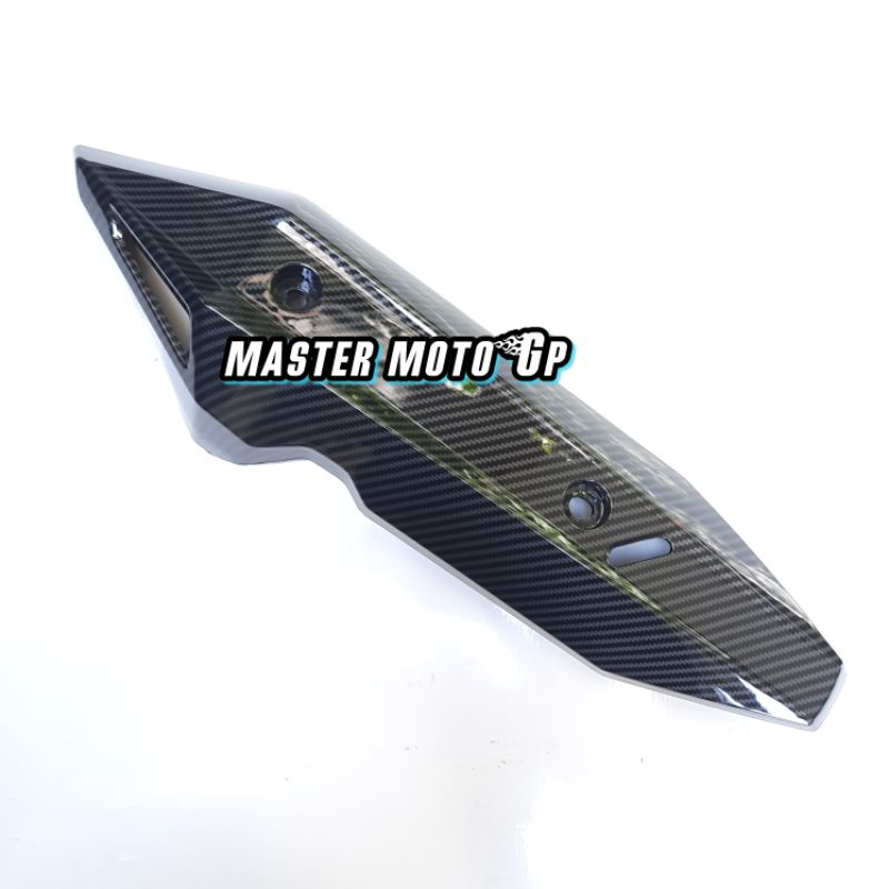 tutup kenalpot Vario125 - Vario 150 new 2019 2020 carbon black Cover kenalpot vario 150 125 carbon Zoro fine