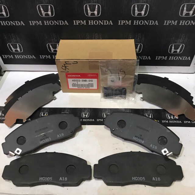 45022 SNB Original Brake Pad Kampas Rem Depan Honda Accord CM5 2003-2007 CP2 2008-2012 Civic FD FD1 FD2 2006-2011 FB FB2 2012-2015 Odyssey RA6 2000-2003 RB1 2004-2008 RB3 2009-2013 Stream 2.0 2000cc 2002-2006