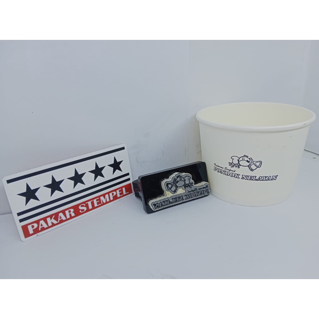 Jual stempel paperbowl mangkuk bakso mangkuk kertas stempel kuliner stempel makanan korea stempel st